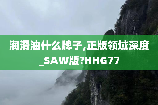 润滑油什么牌子,正版领域深度_SAW版?HHG77