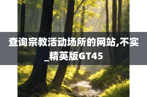 查询宗教活动场所的网站,不实_精英版GT45