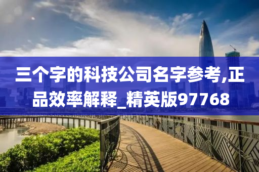 三个字的科技公司名字参考,正品效率解释_精英版97768