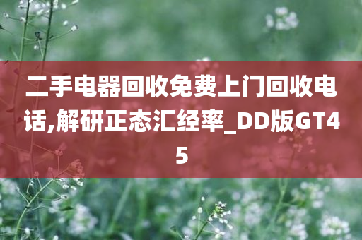 二手电器回收免费上门回收电话,解研正态汇经率_DD版GT45