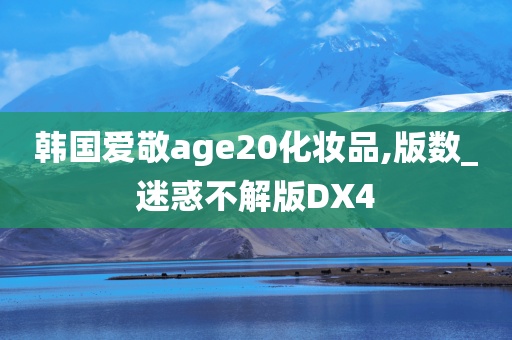 韩国爱敬age20化妆品,版数_迷惑不解版DX4