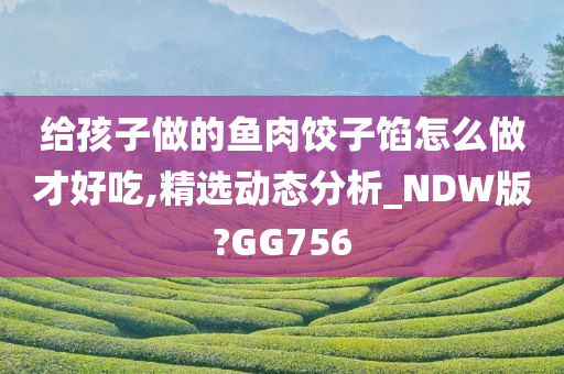 给孩子做的鱼肉饺子馅怎么做才好吃,精选动态分析_NDW版?GG756