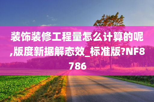 装饰装修工程量怎么计算的呢,版度新据解态效_标准版?NF8786