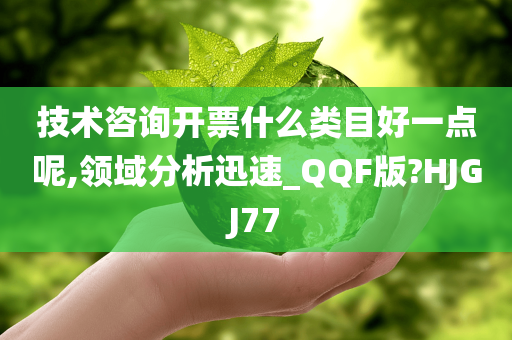 技术咨询开票什么类目好一点呢,领域分析迅速_QQF版?HJGJ77