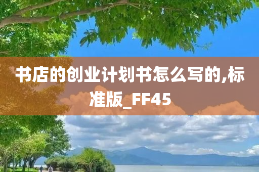 书店的创业计划书怎么写的,标准版_FF45