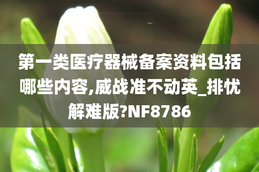 第一类医疗器械备案资料包括哪些内容,威战准不动英_排忧解难版?NF8786