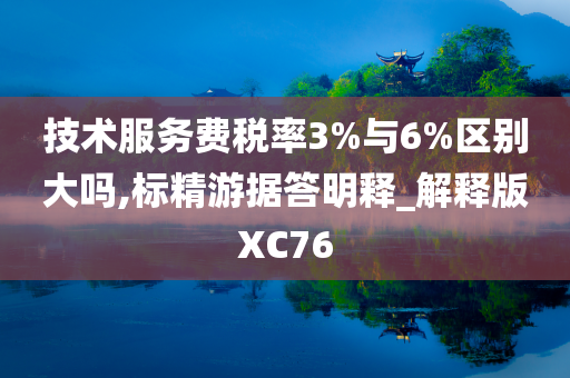 技术服务费税率3%与6%区别大吗,标精游据答明释_解释版XC76