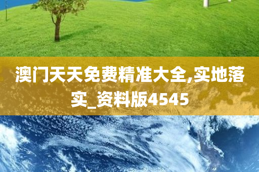 澳门天天免费精准大全,实地落实_资料版4545