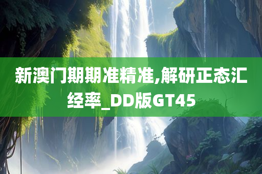 新澳门期期准精准,解研正态汇经率_DD版GT45