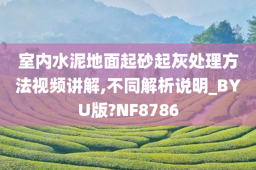 室内水泥地面起砂起灰处理方法视频讲解,不同解析说明_BYU版?NF8786