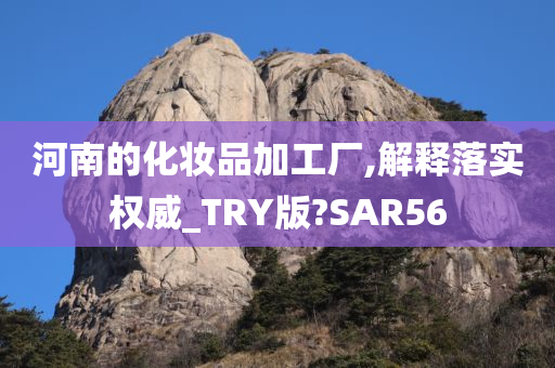 河南的化妆品加工厂,解释落实权威_TRY版?SAR56