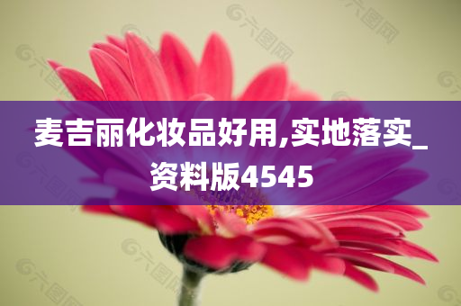 麦吉丽化妆品好用,实地落实_资料版4545