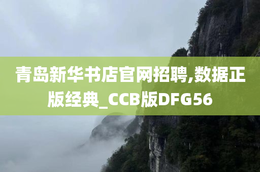 青岛新华书店官网招聘,数据正版经典_CCB版DFG56