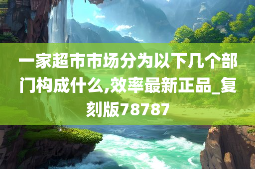 一家超市市场分为以下几个部门构成什么,效率最新正品_复刻版78787