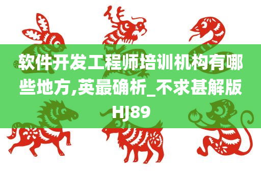 软件开发工程师培训机构有哪些地方,英最确析_不求甚解版HJ89