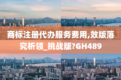 商标注册代办服务费用,效版落究析领_挑战版?GH489