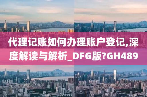 代理记账如何办理账户登记,深度解读与解析_DFG版?GH489