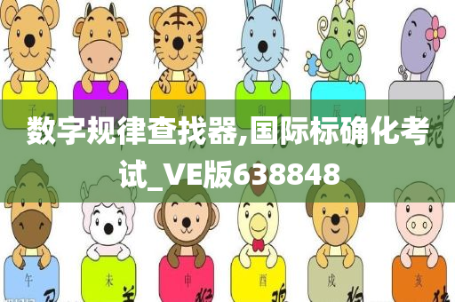 数字规律查找器,国际标确化考试_VE版638848