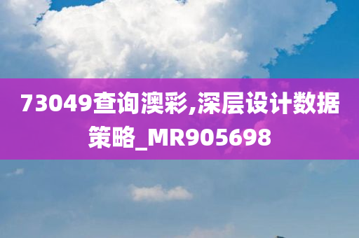 73049查询澳彩,深层设计数据策略_MR905698