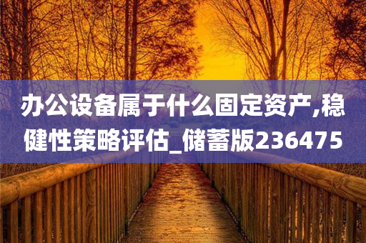 办公设备属于什么固定资产,稳健性策略评估_储蓄版236475