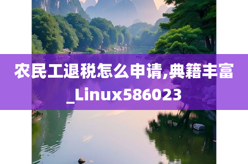 农民工退税怎么申请,典籍丰富_Linux586023