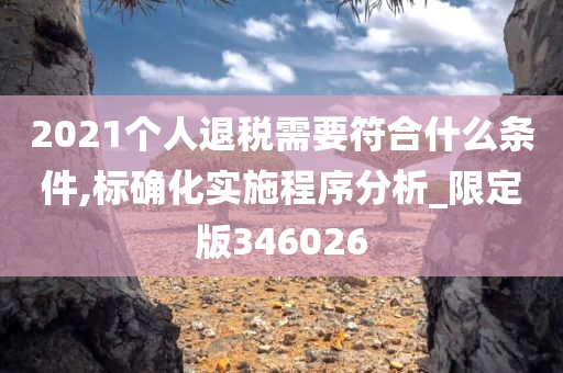 2021个人退税需要符合什么条件,标确化实施程序分析_限定版346026