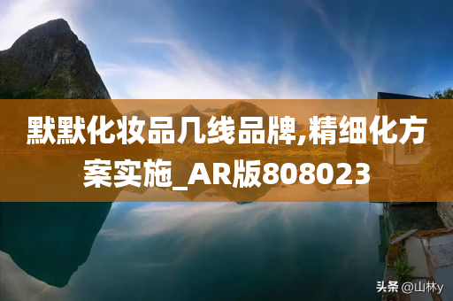 默默化妆品几线品牌,精细化方案实施_AR版808023