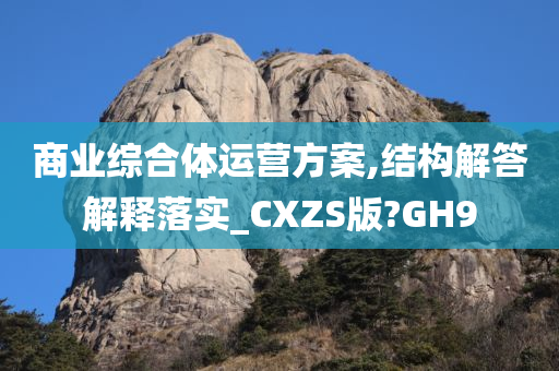 商业综合体运营方案,结构解答解释落实_CXZS版?GH9