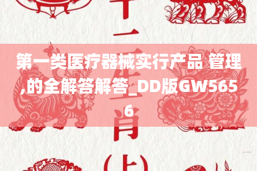 第一类医疗器械实行产品 管理,的全解答解答_DD版GW5656