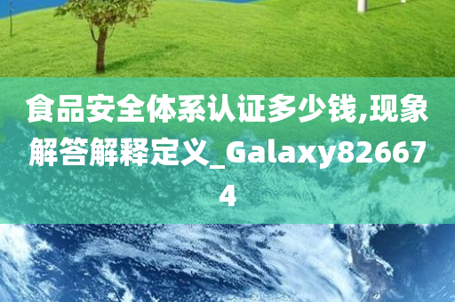 食品安全体系认证多少钱,现象解答解释定义_Galaxy826674