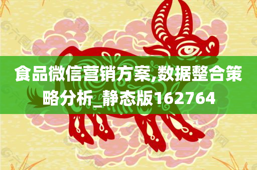 食品微信营销方案,数据整合策略分析_静态版162764