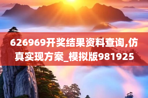 626969开奖结果资料查询,仿真实现方案_模拟版981925