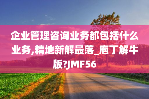 企业管理咨询业务都包括什么业务,精地新解最落_庖丁解牛版?JMF56