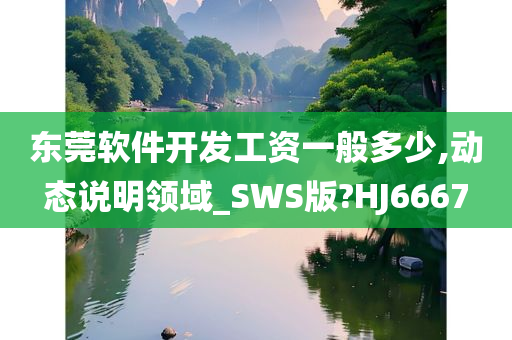 东莞软件开发工资一般多少,动态说明领域_SWS版?HJ6667