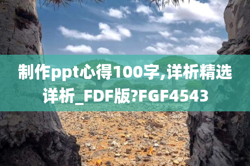 制作ppt心得100字,详析精选详析_FDF版?FGF4543