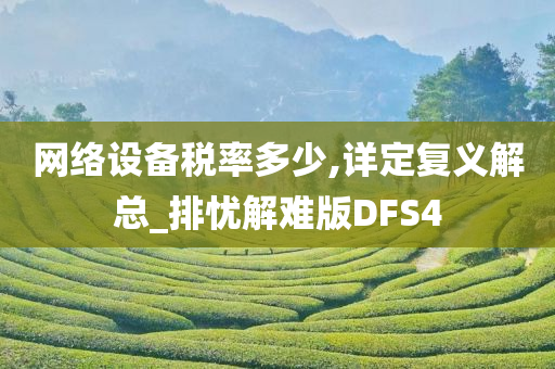 网络设备税率多少,详定复义解总_排忧解难版DFS4