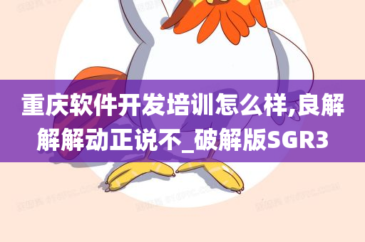 重庆软件开发培训怎么样,良解解解动正说不_破解版SGR3