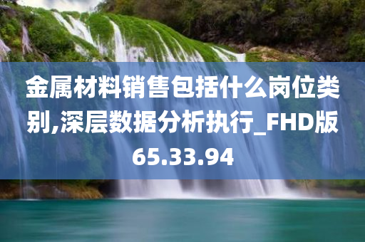 金属材料销售包括什么岗位类别,深层数据分析执行_FHD版65.33.94