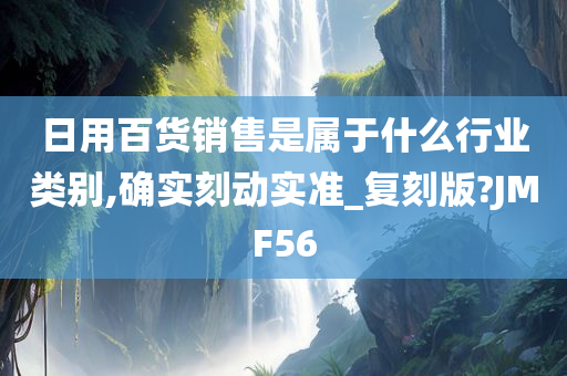 日用百货销售是属于什么行业类别,确实刻动实准_复刻版?JMF56