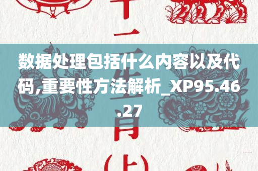 数据处理包括什么内容以及代码,重要性方法解析_XP95.46.27