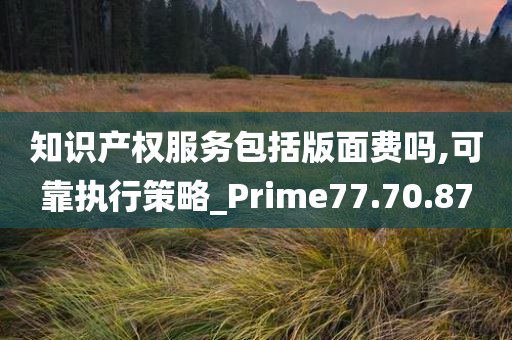 知识产权服务包括版面费吗,可靠执行策略_Prime77.70.87