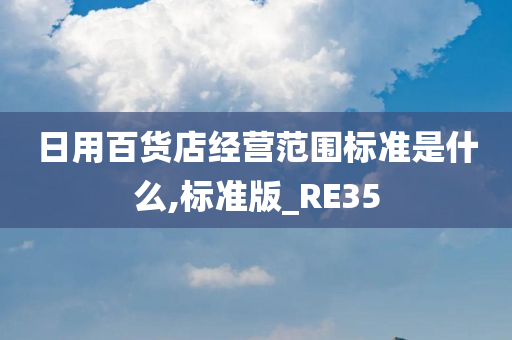 日用百货店经营范围标准是什么,标准版_RE35