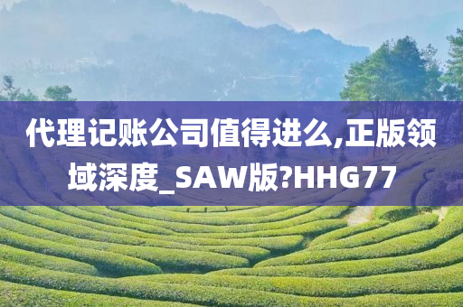 代理记账公司值得进么,正版领域深度_SAW版?HHG77