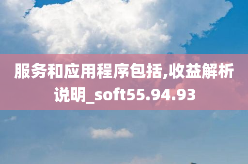 服务和应用程序包括,收益解析说明_soft55.94.93